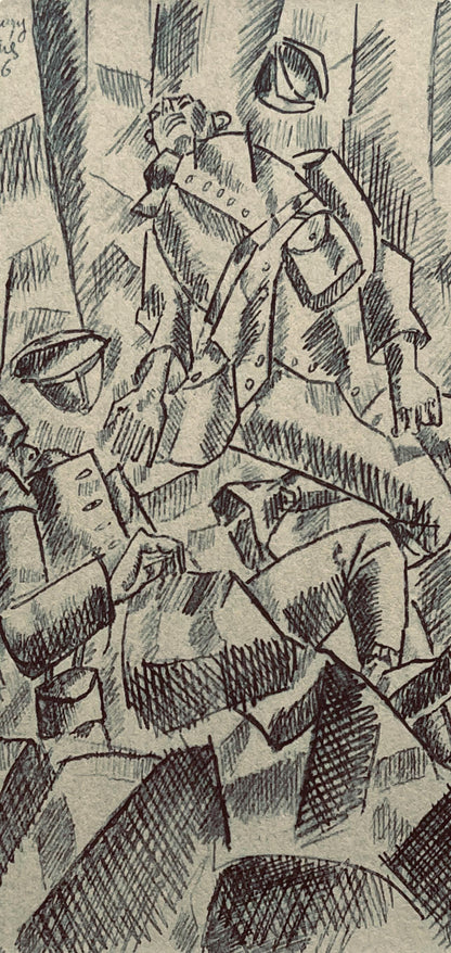 Fernand Lger, Sur La Route De Fleury: Les Deux Tus, Fernand Lger, Dessins De Guerre, Lithograph