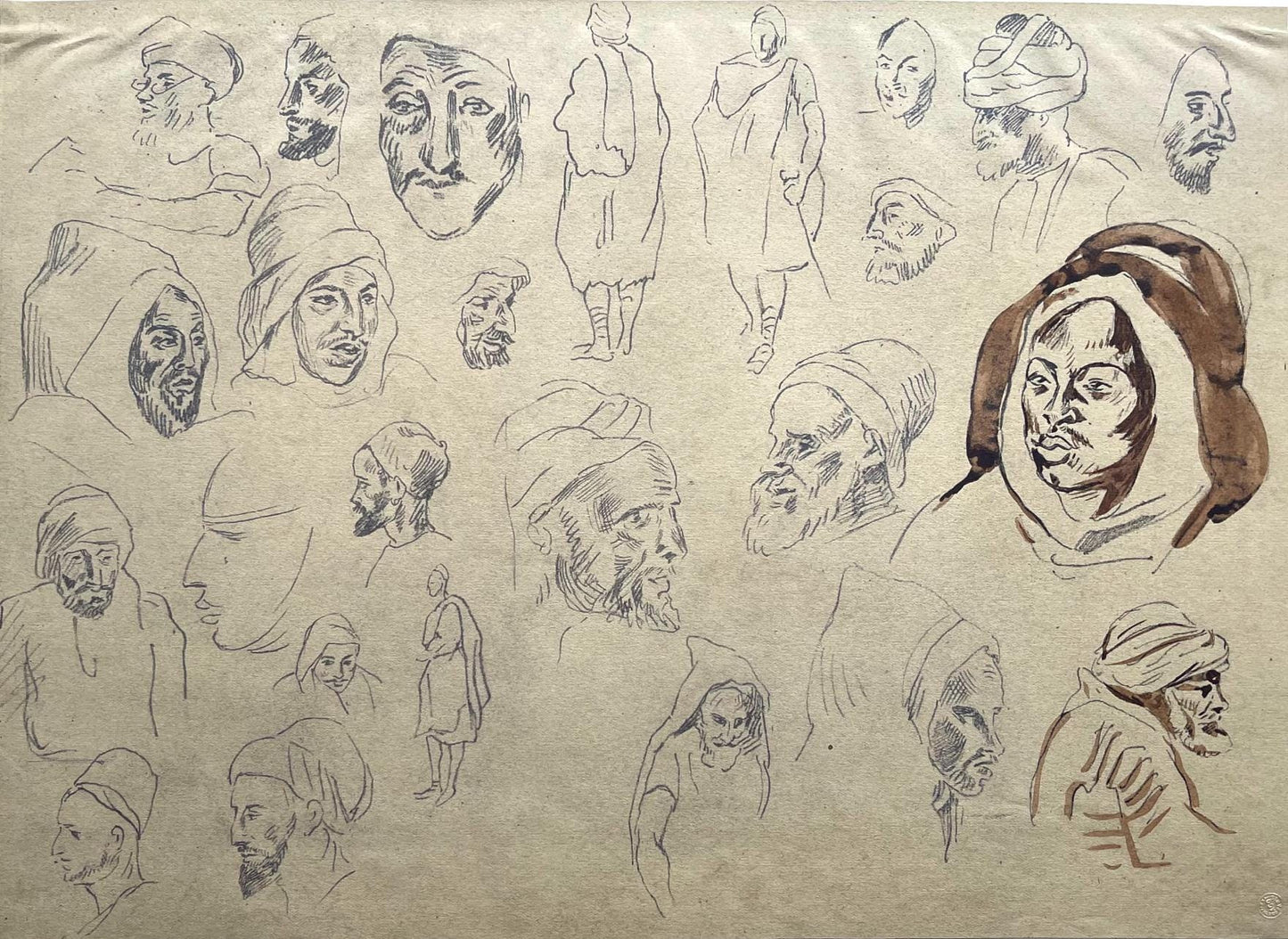 Eugne Delacroix, Composition, Trente Et Un Dessins Et Aquarelles Du Maroc, Lithograph