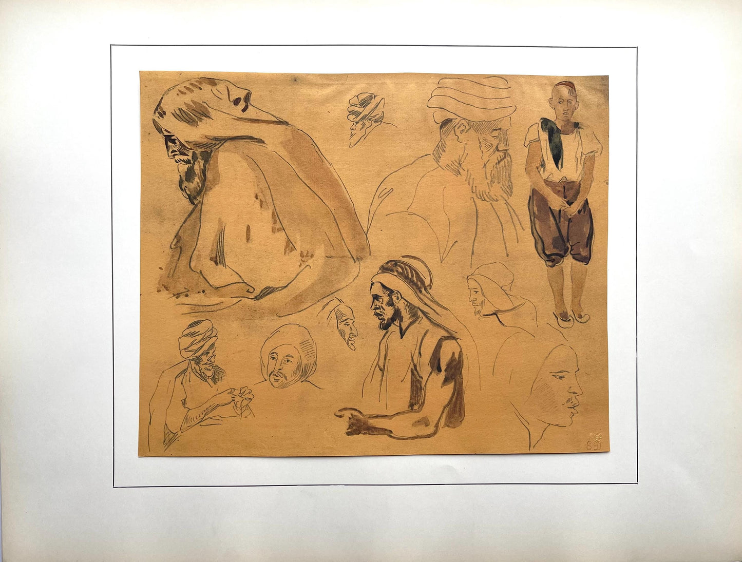Eugne Delacroix, Composition, Trente Et Un Dessins Et Aquarelles Du Maroc, Lithograph