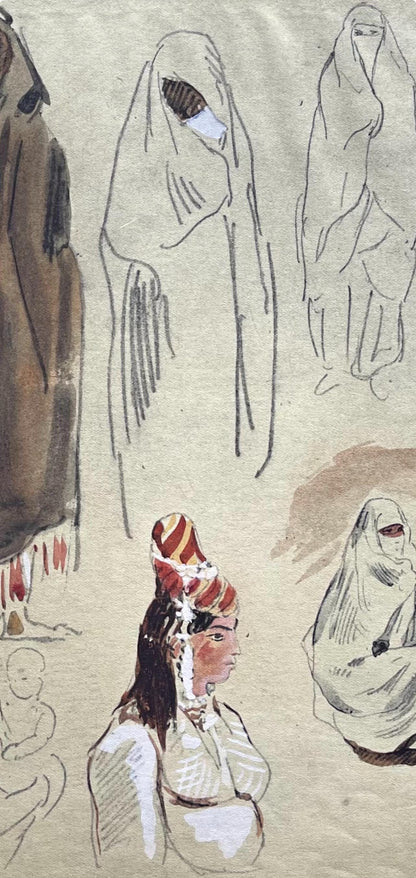 Lithograph - Eugne Delacroix - Composition - Trente et un Dessins et Aquarelles du Maroc