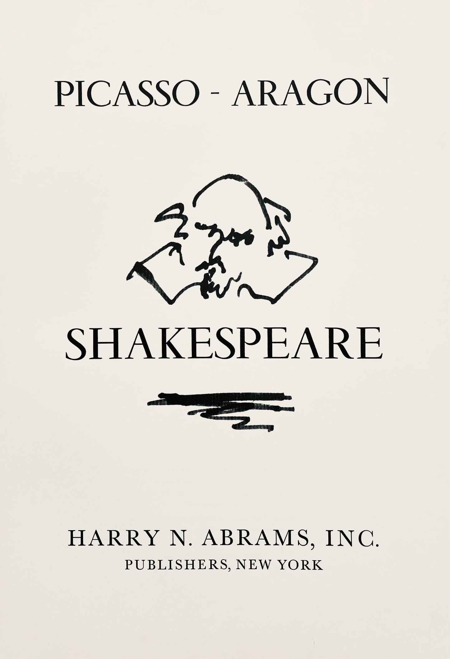 Pablo Picasso, Shakespeare I (Bloch 1197), Picasso-Aragon Shakespeare, Lithograph
