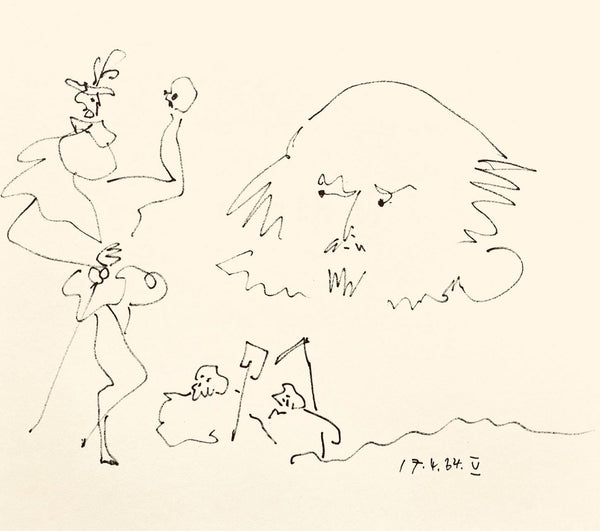 Pablo Picasso, Shakespeare V (Bloch 1197), Picasso-Aragon Shakespeare, Lithograph
