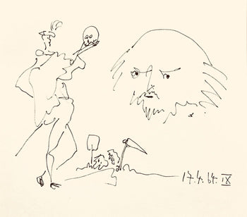 Pablo Picasso, Shakespeare Ix (Bloch 1197), Picasso-Aragon Shakespeare, Lithograph