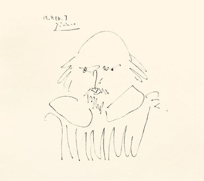 Pablo Picasso, Shakespeare X (Bloch 1197), Picasso-Aragon Shakespeare, Lithograph