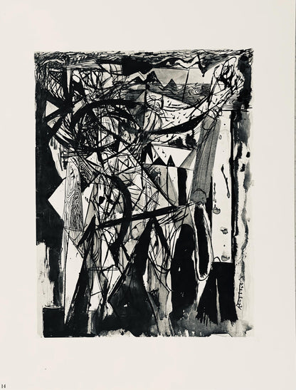 Abraham Rattner, Crucifixion, Lithograph