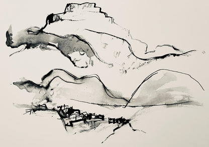 Abraham Rattner, Page From Travel Notebook, Lithograph