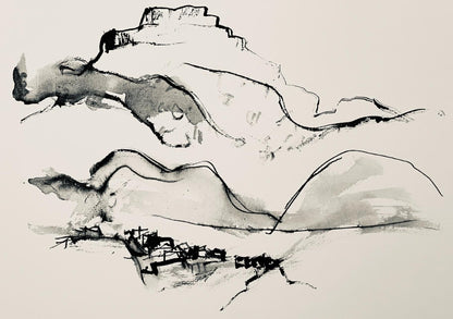 Abraham Rattner, Page From Travel Notebook, Lithograph