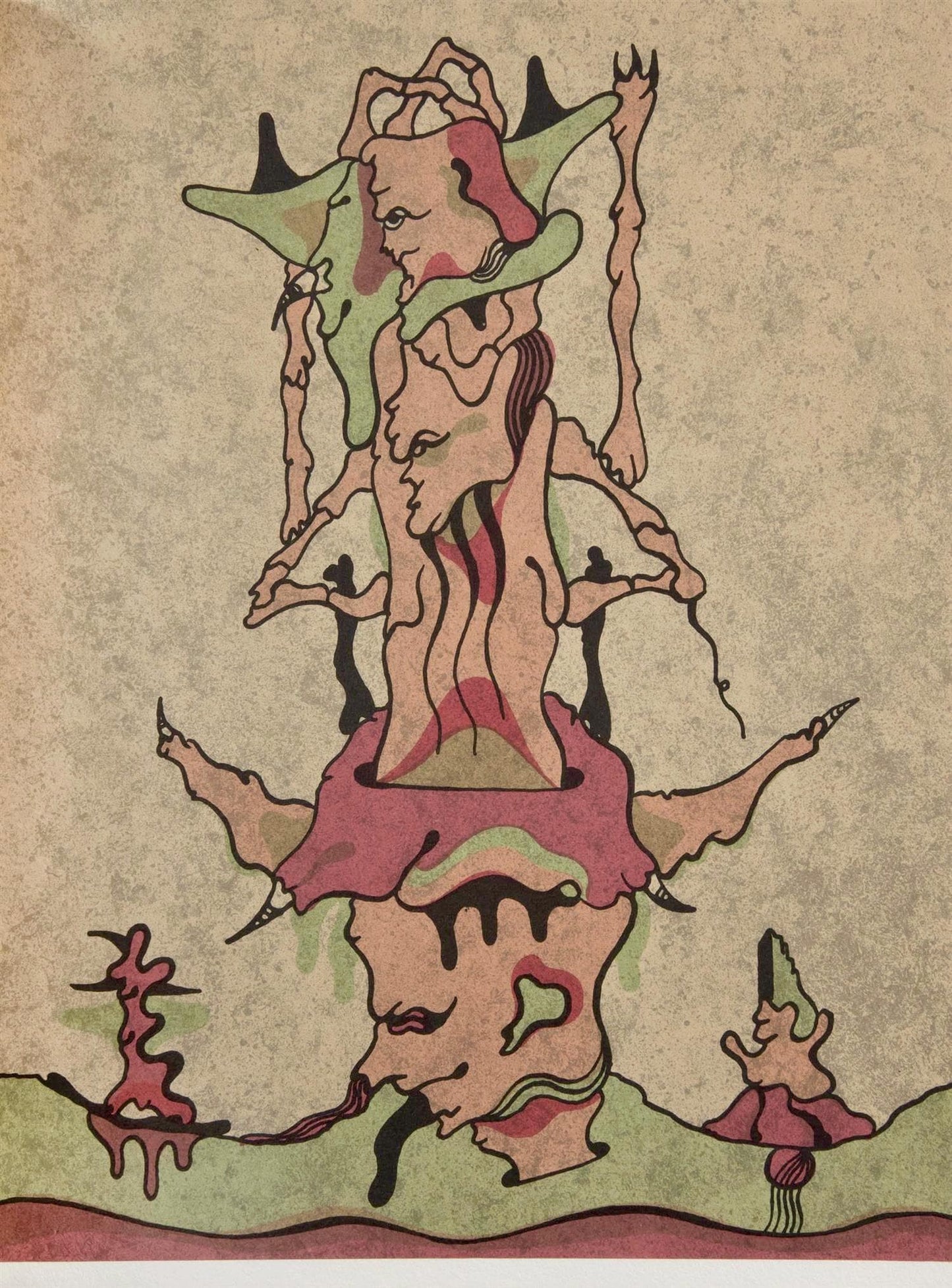 Jorge Camacho, Composition, Ediciones Polgrafa, Redfern Gallery, Lithograph