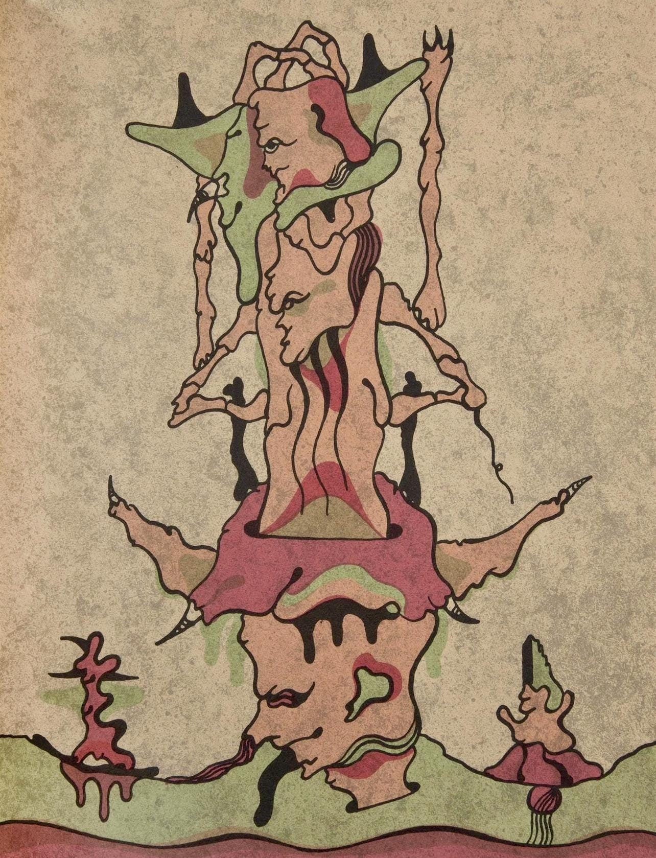 Jorge Camacho, Composition, Ediciones Polgrafa, Redfern Gallery, Lithograph