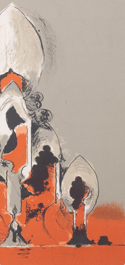 Graham Sutherland, Composition, San Lazzaro Et Ses Amis, Xxe Sicle, Lithograph