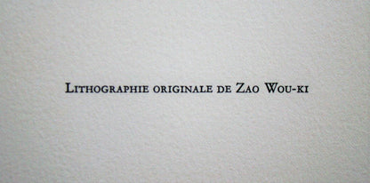 Zao Wou-Ki ???, San Lazzaro Et Ses Amis, Xxe Sicle, Lithograph