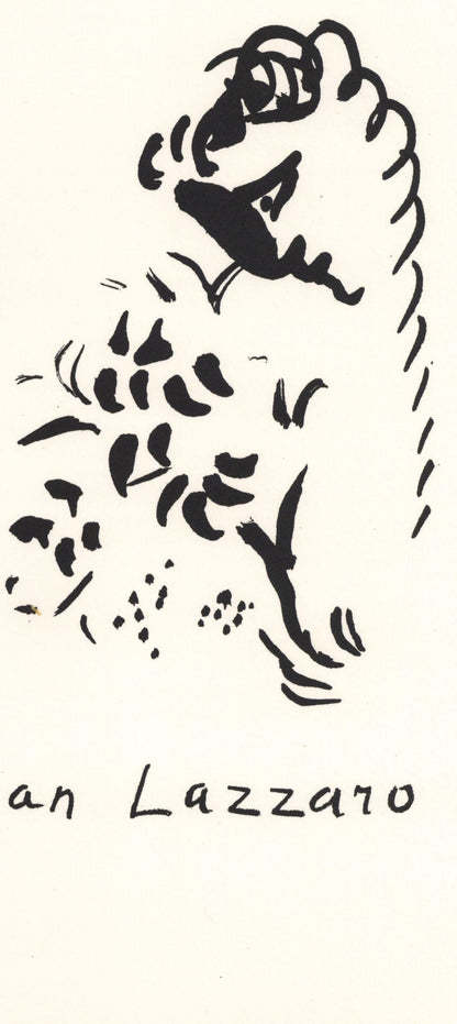 Marc Chagall, Composition, San Lazzaro Et Ses Amis, Xxe Sicle, Lithograph