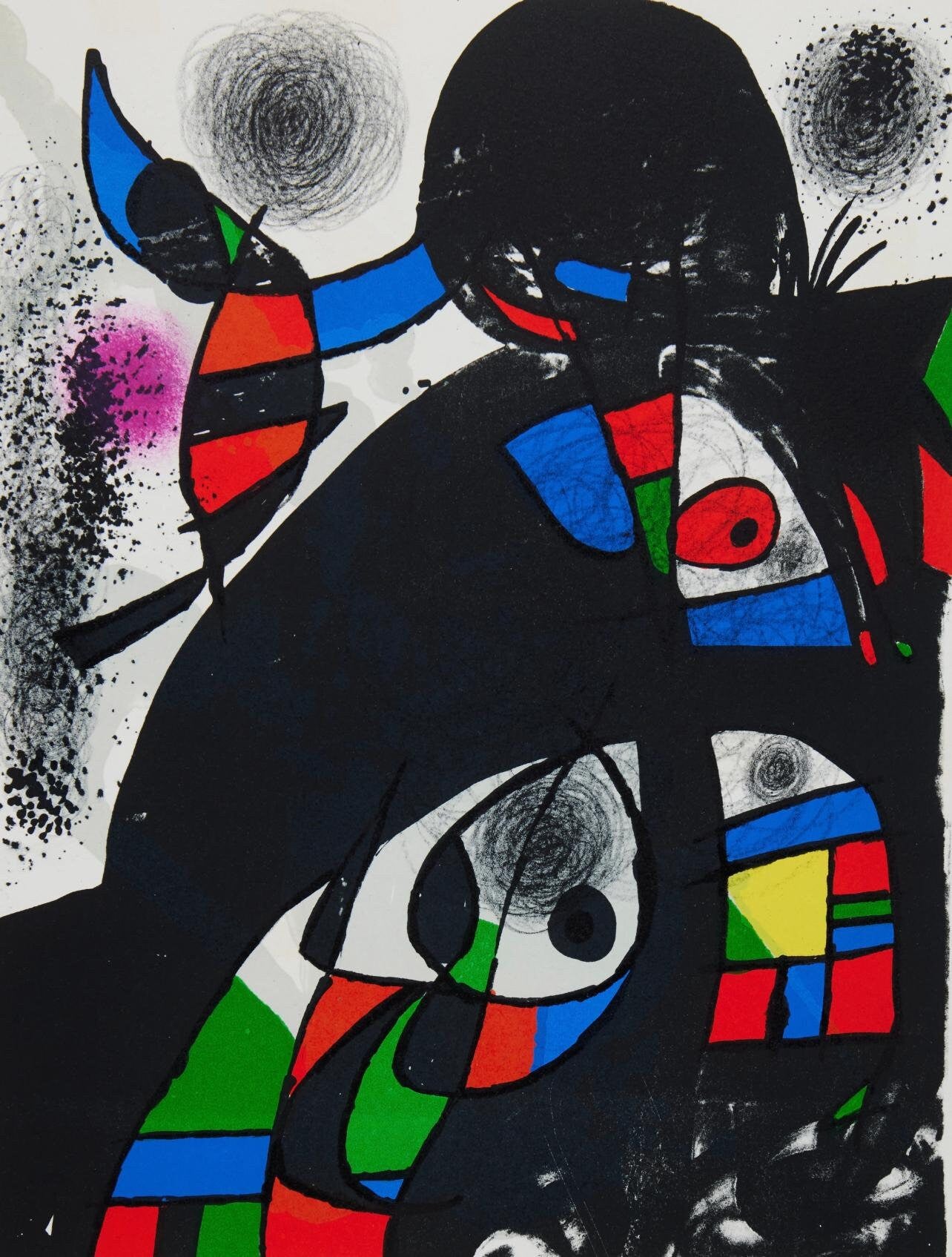 Joan Mir, Composition (Cramer 1080), San Lazzaro Et Ses Amis, Xxe Sicle, Lithograph
