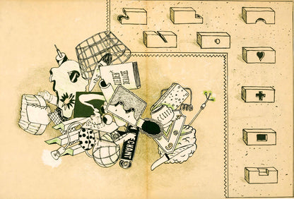 Ren Bertholo, Composition, Suites N8, Rencontres, Lithograph