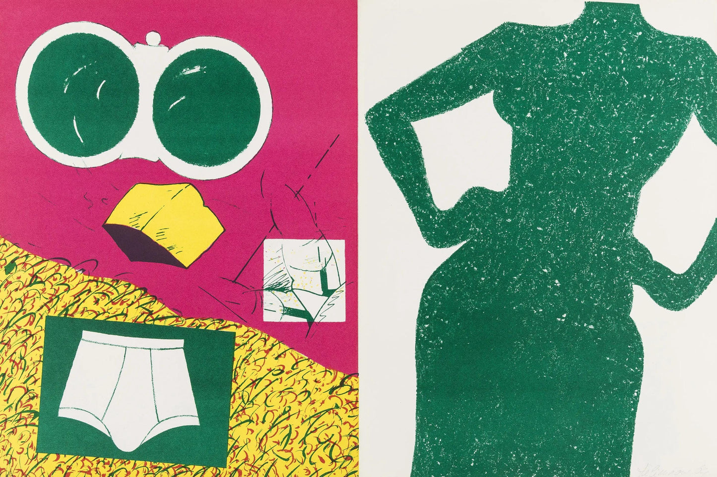 Herv Tlmaque, Composition, Suites N8, Rencontres, Lithograph