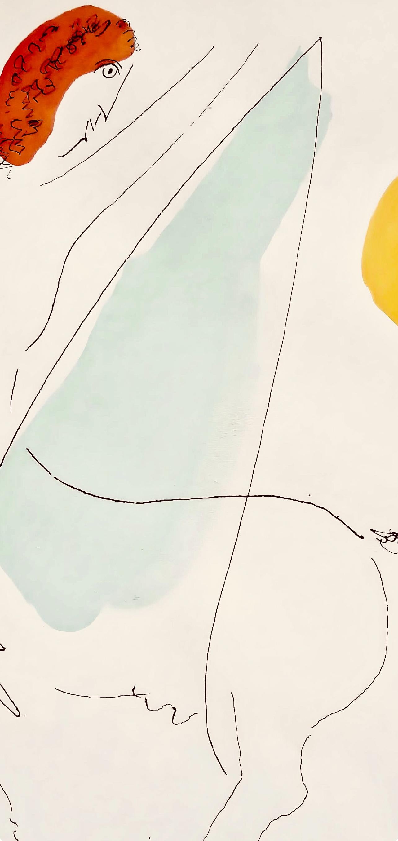 Marc Chagall, Composition, Le Dur Dsir De Durer, Lithograph