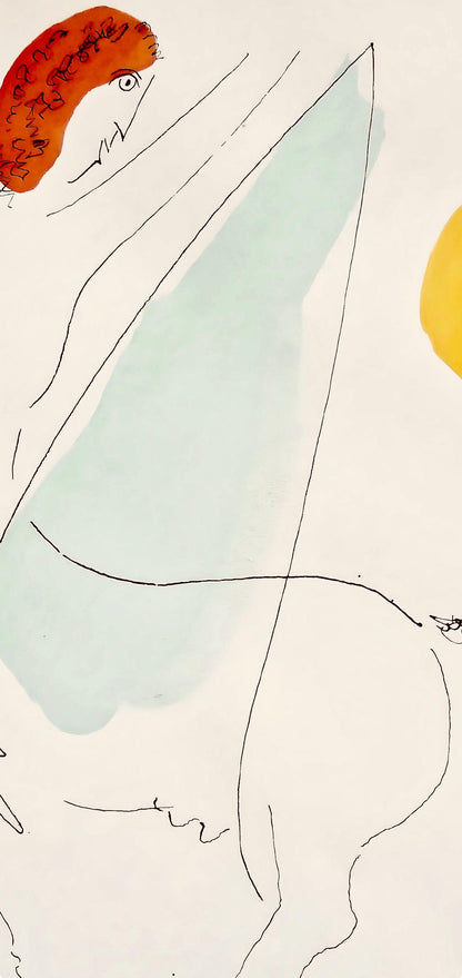 Marc Chagall, Composition, Le Dur Dsir De Durer, Lithograph