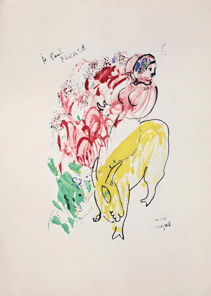 Marc Chagall, Composition, Le Dur Dsir De Durer, Lithograph
