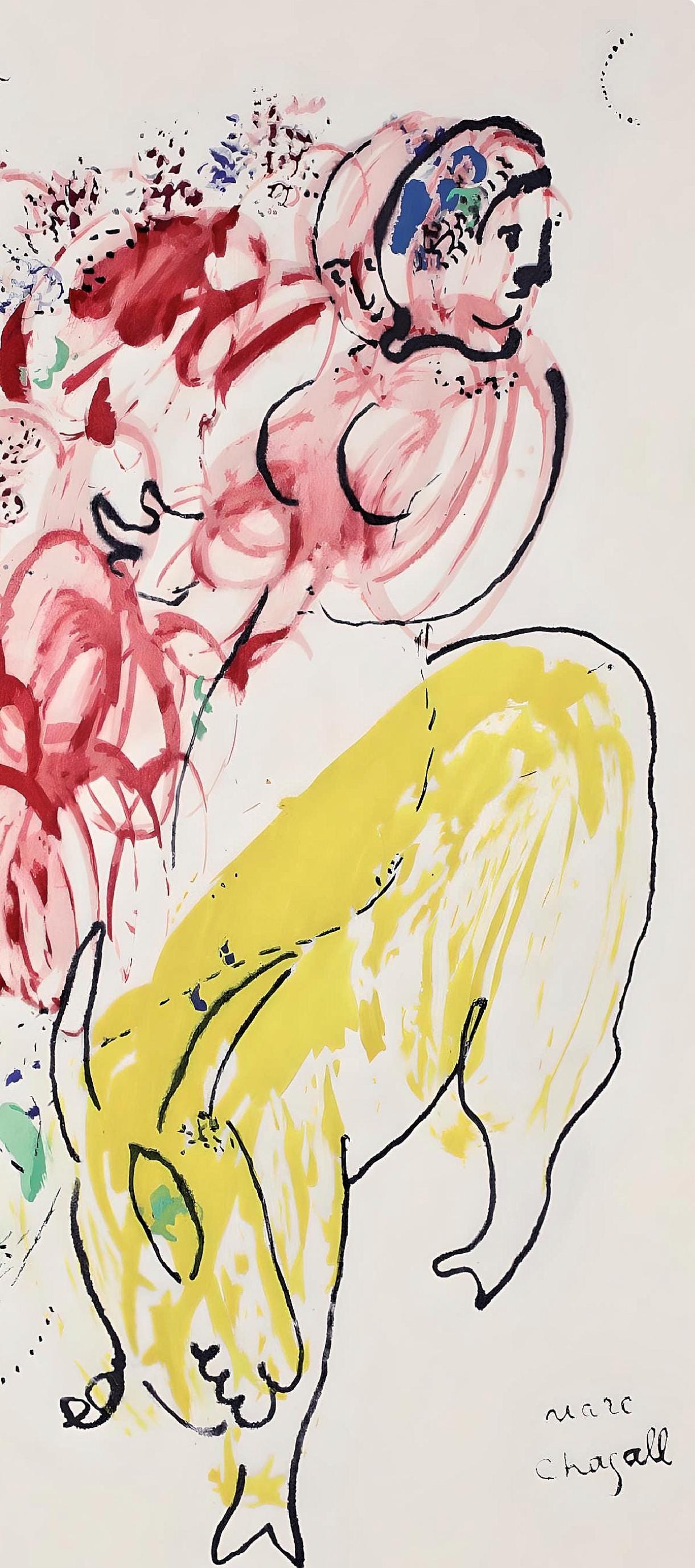 Marc Chagall, Composition, Le Dur Dsir De Durer, Lithograph