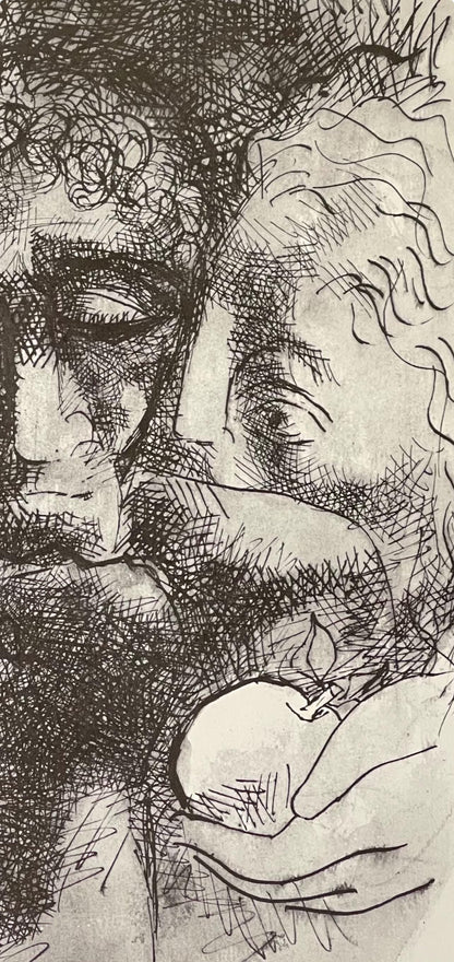 Abraham Rattner, Adam And Eve, Lithograph