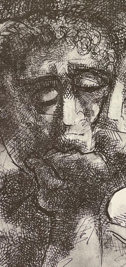 Abraham Rattner, Adam And Eve, Lithograph