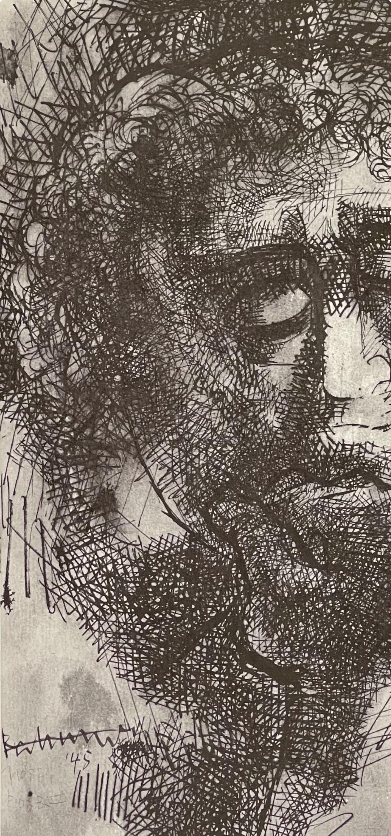 Abraham Rattner, Adam And Eve, Lithograph