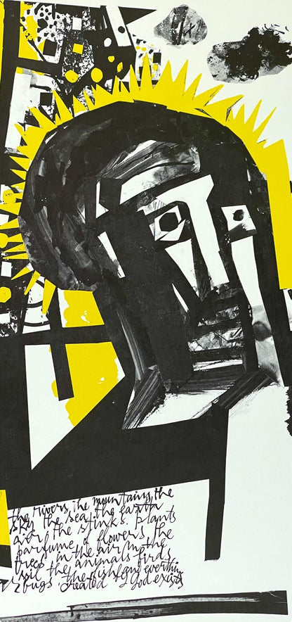 Abraham Rattner, Head Of A Prophet, Lithograph