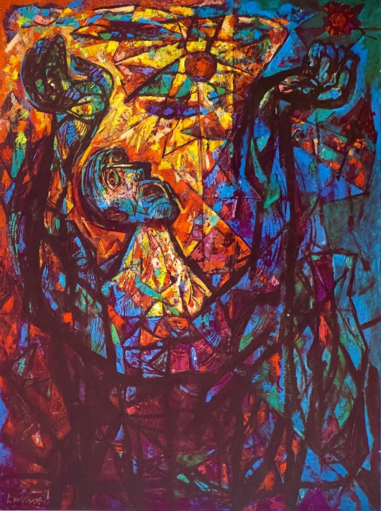 Abraham Rattner, Job, Lithograph