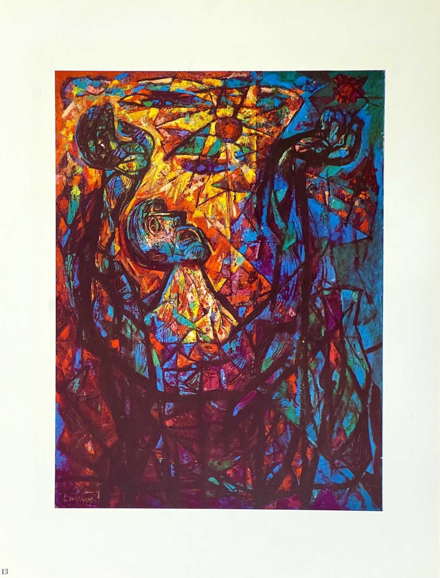 Abraham Rattner, Job, Lithograph