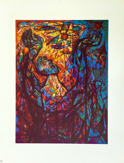 Abraham Rattner, Job, Lithograph