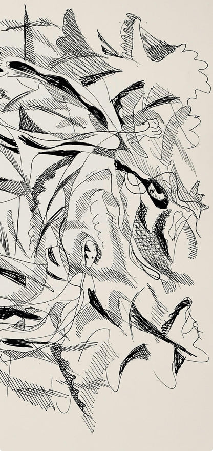 Abraham Rattner, Skaters, Lithograph