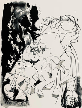 Abraham Rattner, Moses: Study, Lithograph