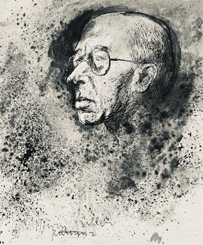 Abraham Rattner, Portrait Of Henry Miller, Lithograph