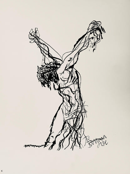 Abraham Rattner, Christ On The Cross, Lithograph