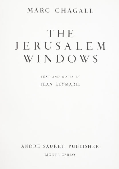 Marc Chagall, Tribe Of Reuben, Jerusalem Windows, Lithograph