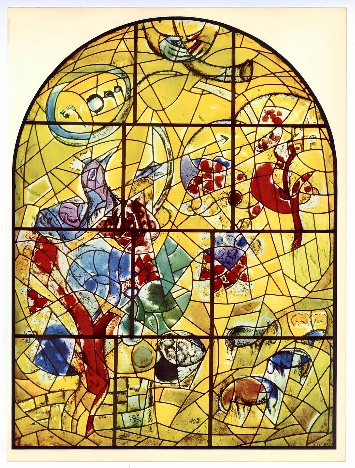 Marc Chagall, Tribe Of Joseph, Jerusalem Windows, Lithograph