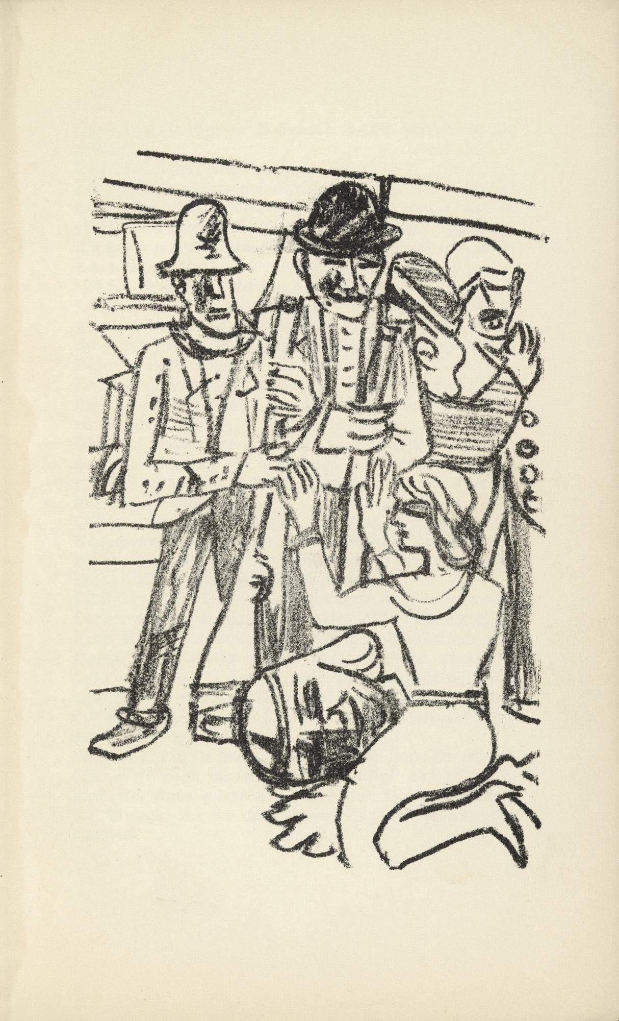 Max Beckmann, Composition (Gallwitz 286; Hofmaier 323-329; Rifkind 150 1-7), Der Mensch Ist Kein