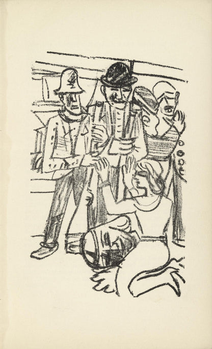 Max Beckmann, Composition (Gallwitz 286; Hofmaier 323-329; Rifkind 150 1-7), Der Mensch Ist Kein