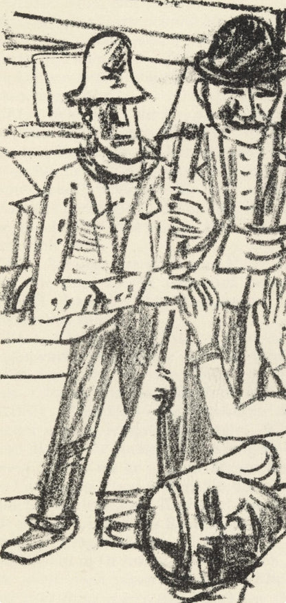 Max Beckmann, Composition (Gallwitz 286; Hofmaier 323-329; Rifkind 150 1-7), Der Mensch Ist Kein