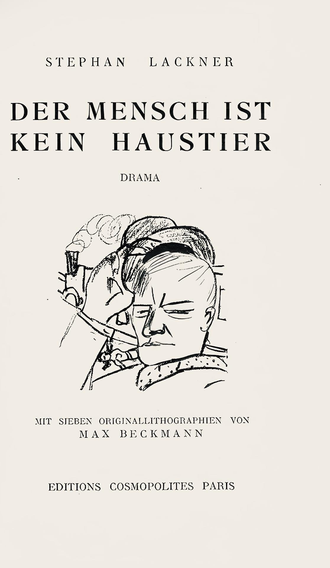 Max Beckmann, Composition (Gallwitz 286; Hofmaier 323-329; Rifkind 150 1-7), Der Mensch Ist Kein