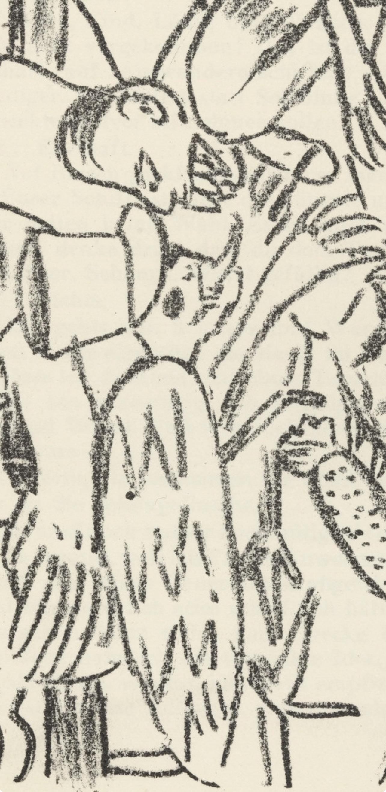 Max Beckmann, Composition (Gallwitz 286; Hofmaier 323-329; Rifkind 150 1-7), Der Mensch Ist Kein