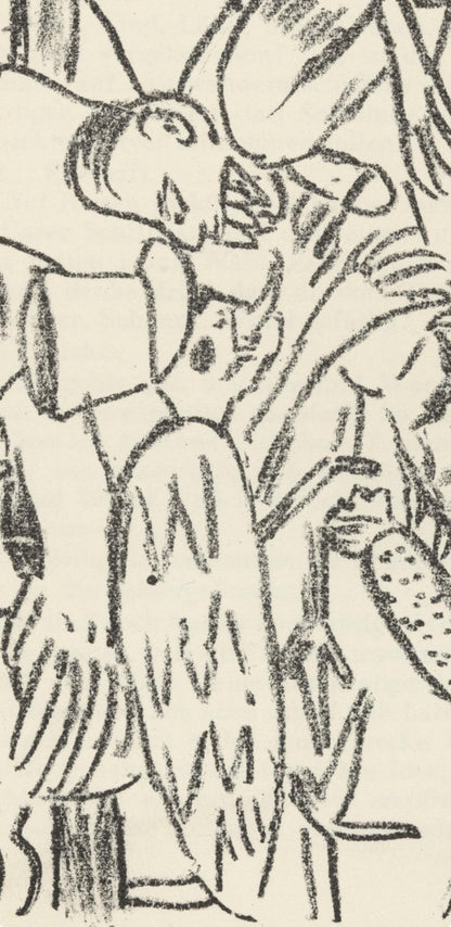 Max Beckmann, Composition (Gallwitz 286; Hofmaier 323-329; Rifkind 150 1-7), Der Mensch Ist Kein