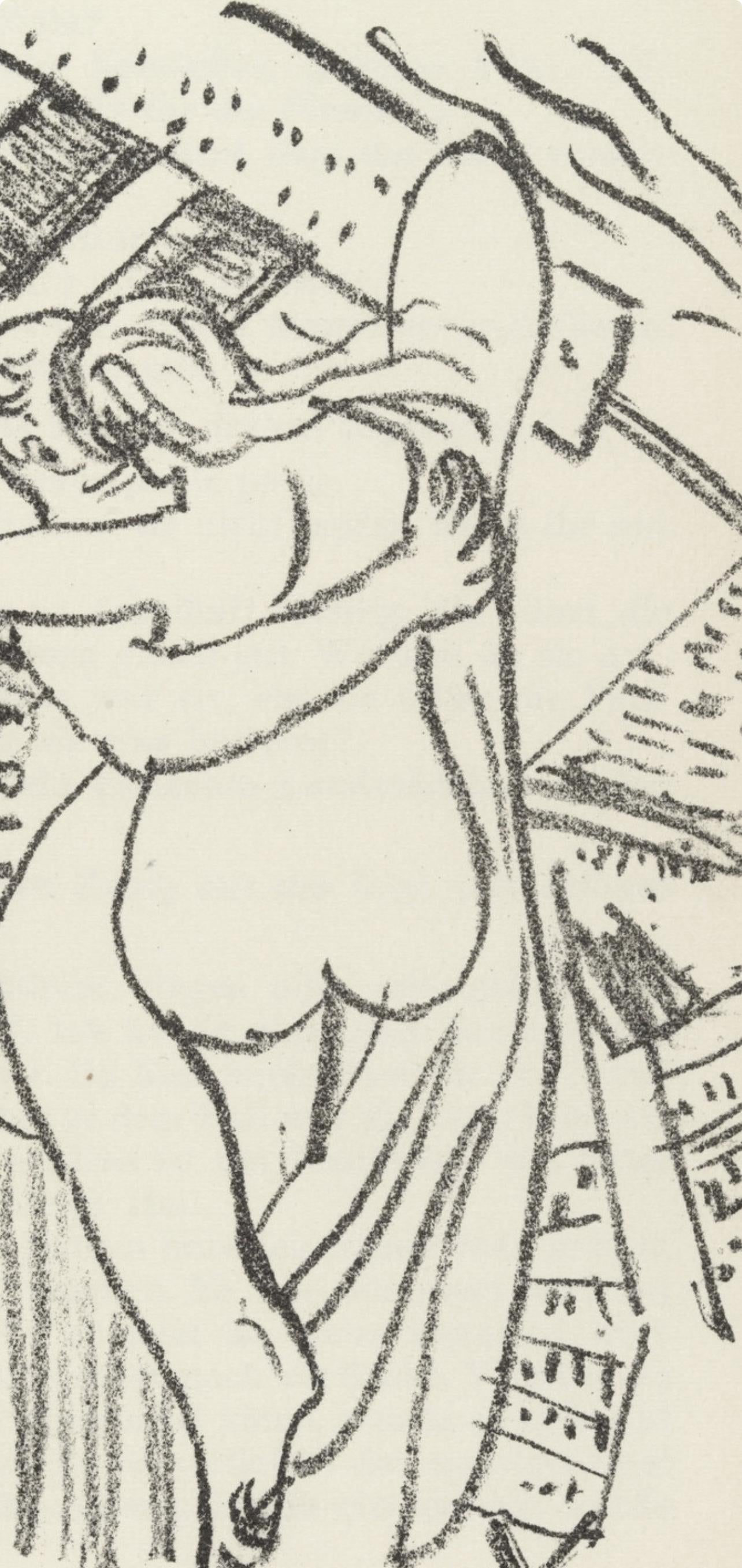 Max Beckmann, Composition (Gallwitz 286; Hofmaier 323-329; Rifkind 150 1-7), Der Mensch Ist Kein