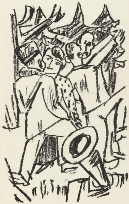 Max Beckmann, Composition (Gallwitz 286; Hofmaier 323-329; Rifkind 150 1-7), Der Mensch Ist Kein