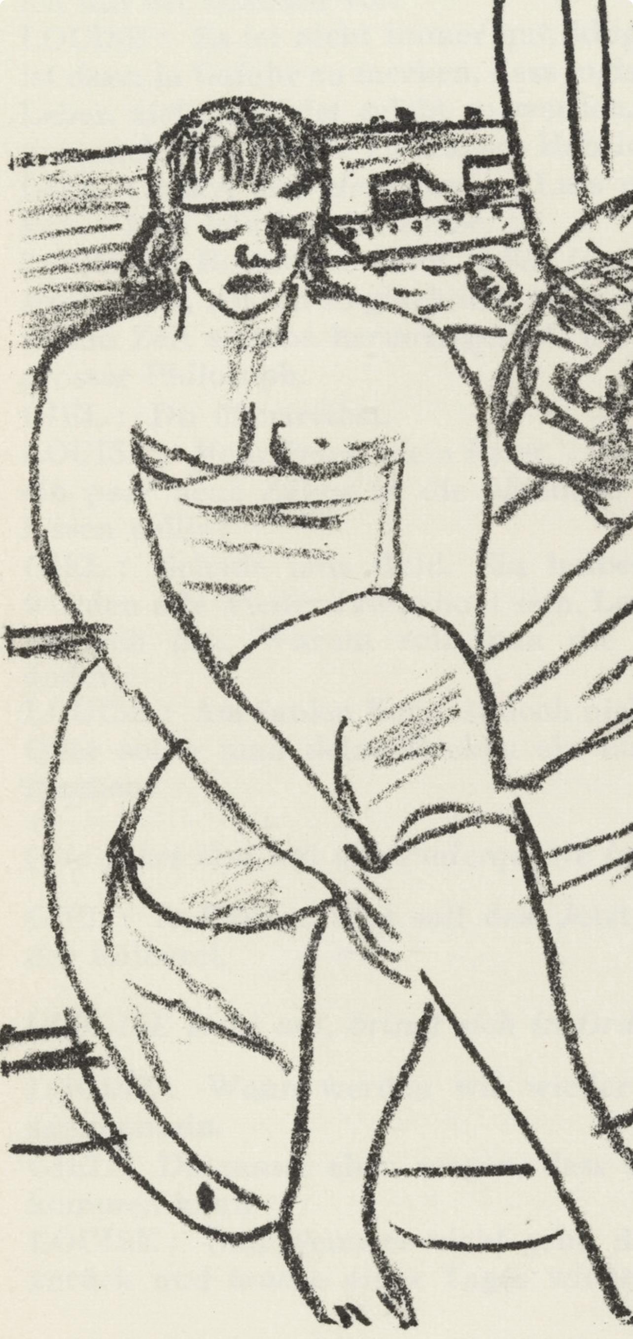 Max Beckmann, Composition (Gallwitz 286; Hofmaier 323-329; Rifkind 150 1-7), Der Mensch Ist Kein