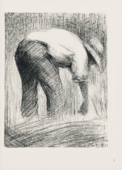 Georges Seurat, Le Moissonneur, Seurat, Lithograph