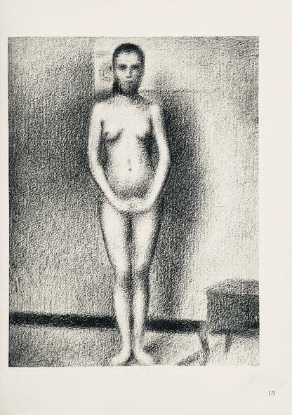 Georges Seurat, La Poseuse Debout, Seurat, Lithograph