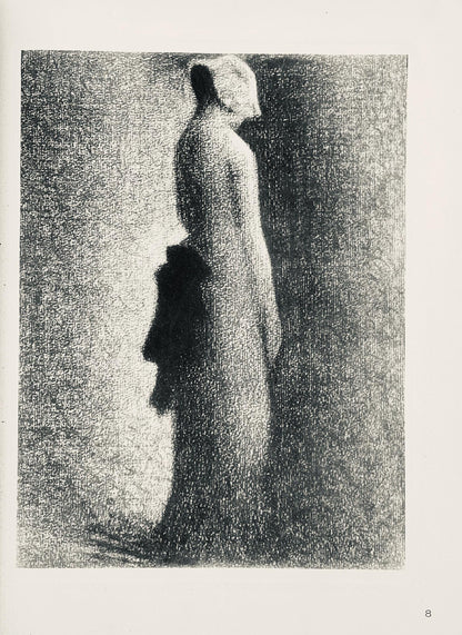 Georges Seurat, Le Nud Noir, Seurat, Lithograph
