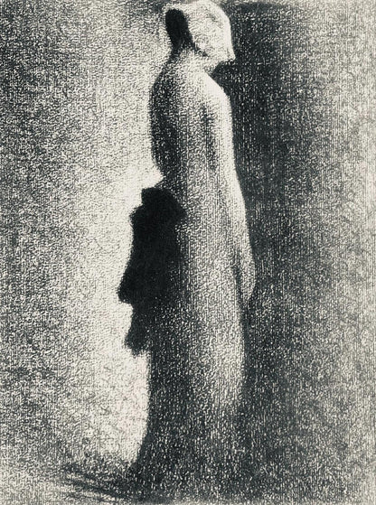 Georges Seurat, Le Nud Noir, Seurat, Lithograph