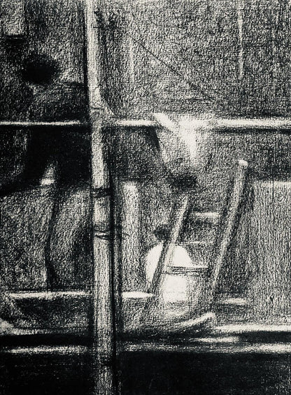 Georges Seurat, L'Chafaudage, Seurat, Lithograph